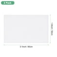 thumbnail image 3 of Uxcell 2-Pack Bandera Blanca Sólida en Blanco, Parches Rectangulares de 3.1" x 2" Color Puro para Banderas de DIY para Ropa, 3 of 6