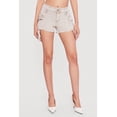 thumbnail image 3 of Women's VIP Mineral Wash Denim Frayed Hem Cargo Shorts, 3 of 4