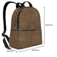 thumbnail image 4 of Zufioo Leopard Print Fashion Large Capacity Backpack, Zippered Multi-compartment Travel Work Campus Lightweight Backpack, Unisex, 4 of 5