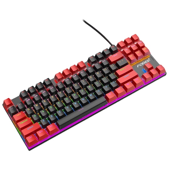 GJX Wired Keyboard with RGB Backlight, Red