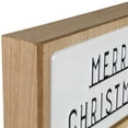 thumbnail image 5 of Northlight 3D Wooden Merry Christmas Decoration - 13" - White and Black, 5 of 6
