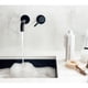 thumbnail image 5 of Esatto Grifo monomando con maneral negro a muro para lavabo o tarja GB-052, 5 of 7