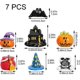 thumbnail image 2 of Halloween Micro Landscape Ornaments 7pcs Mini Cute Pumpkin Castle Decoration Miniature Resin Craft Figurines, 2 of 4