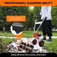 thumbnail image 4 of Loyalheartdy 43CC 1.7HP Walk-Behind Sweeper 2 Stroke Air-cooled Fuel Engine Handheld Sweeper Broom Snow Driveway Turf Brush Cleaner, 4 of 12