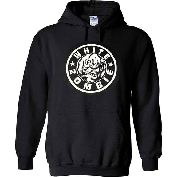 White Zombie Circle Logo Classic Adult Pullover Hoodie Sweatshirt