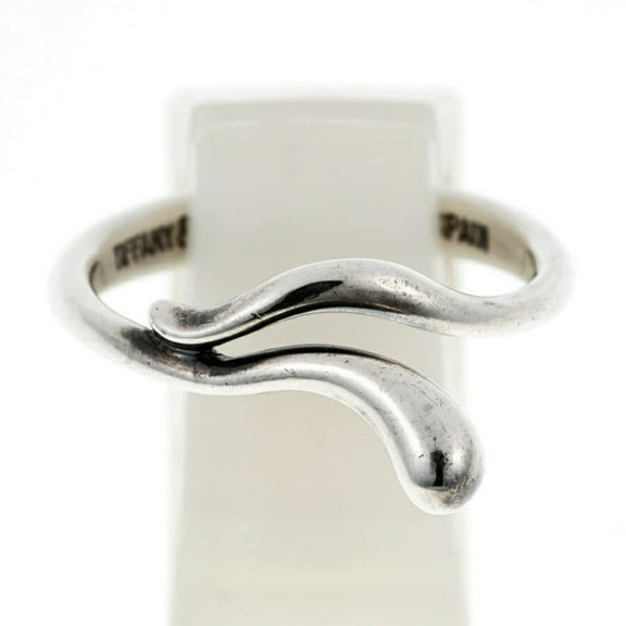 Pre-Owned Tiffany & Co. Teardrop Ring Sv925 # 11 E-157600