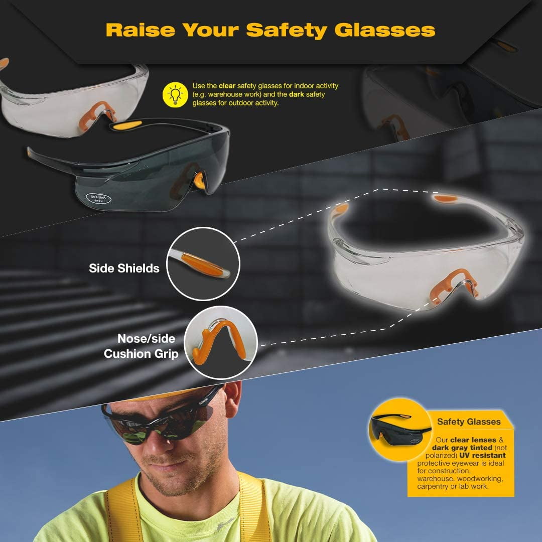 KwikSafety (Charlotte, NC) TURTLE SHELL VEST KIT (10 Vents) Standard Cap ANSI Hard Hat, Safety Glasses, Vests, Tool Lanyard, Sunshade, Sweatband, Earplugs Construction Gear, Type1, Class C, WHITE