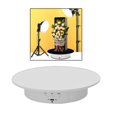 thumbnail image 3 of facefd Rotating Display Stand Jewelry Shoes Adjustable Revolving White Velvet Base, 3 of 9