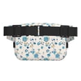 thumbnail image 3 of Rateoe Rose Flowers Print Fanny Pack Belt Bag for Women and Men, Square Double-Layer Waterproof Waist Pack with Adjustable Strap for Hiking, Jogging, Cycling, 3 of 9