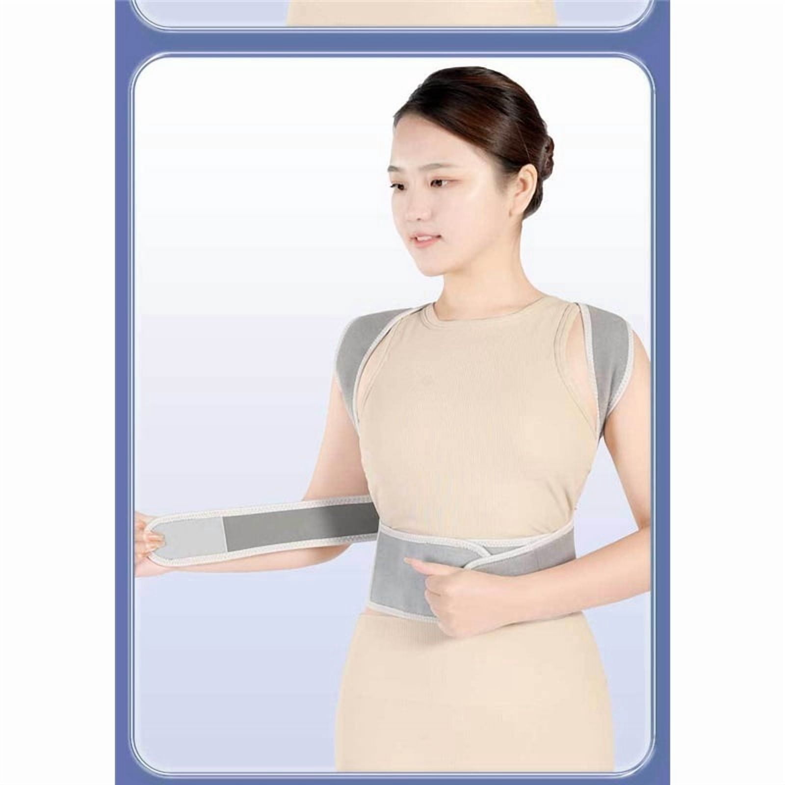 Upper Back Brace Posture Corrector for Women & Men, Adjustable & Breathable Back Straightener Posture Corrector for Men, Gradually Help Improve Poor Posture.(Gray L)