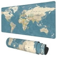 thumbnail image 1 of Alfombrilla de escritorio KOAIWPAE 90 x 40 cm, mapa mundial vintage grande, 1 of 7