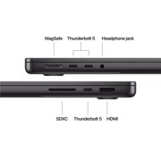 Apple CTO MacBook Pro 14 with M5 Pro 15 core CPU, 16 core GPU, 24GB Memory, 1TB SSD, 70W USB-C, Nano-Texture (Space Black)