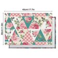 thumbnail image 5 of Pioneer Flower Floral Print Pattern Summer Placemats Table Placemats Set Of 6-Linen Kitchen Washable Placemats Table Mats 12x18 Inch Non-Slip Heat Resistant, 5 of 5