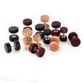 thumbnail image 2 of 1 pc Fashion Natural Wooden Ear Studs Earnings For Women Men Wood Round Dumbbell Piercing Punk Earrings Stud, 2 of 4
