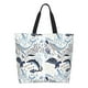 thumbnail image 1 of Balery Sea Animal Bolsa Tote Estilo Estético con Cremalleras, Bolsa de Hombro, Bolsa de Compras Grande y Plegable, 1 of 8