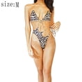 thumbnail image 2 of Bikini sexy con estampado de leopardo, traje de baño de una pieza para mujer, 2 of 7