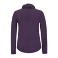 thumbnail image 6 of Sentmoon Workout Shirts for Women Quick Dry Athletic Shirts Women Solid Color Long Sleeve Soft Regular Fit Sun Shirts for Golf and Athletic Training XL, 6 of 6