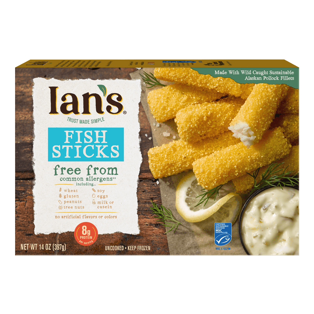 Ian's Gluten Free Fish Sticks, 14 oz Box