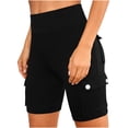 thumbnail image 4 of GUACER Womens Bike Shorts Casual Elastic Waisted with Pockets Yoga Shorts, 4 of 7