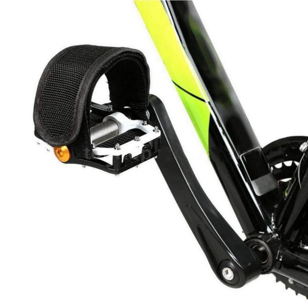 1PC Black Outdoor Bicycle Pedal Belt Buckle Holder Anti-slip Belt Pedal Strap 