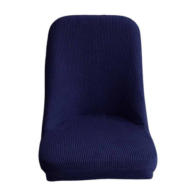 Funda de tela elástica para silla de comedor, funda para asiento con respaldo alto, color verde Azul oscuro