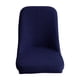 thumbnail image 2 of Cubierta de silla de comedor de tela de poliéster elástica , comedor, cocina de hotel, asiento de , antideslizantes, decoración Azul oscuro Soledad Fundas Sillas Fundas, 2 of 9