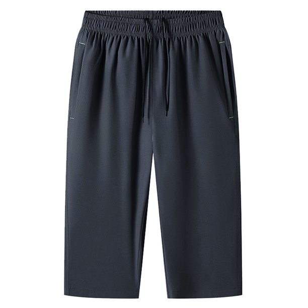 WILLBEST Pantalones Cortos Deportivos para Hombre, Pantalones Cortos Elásticos Holgados Informales de Verano para Hombre, Pantalones Cortos Recortados