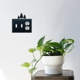 thumbnail image 2 of Double Switch and Duplex Outlet Cover with Pine Trees Accent, Black, 2 of 2