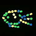 thumbnail image 4 of Decoración hogareña Gwong 100pcs guijarros luminosa ecológicos, amigable con la luz cálida resina resplandecer en los guijarros oscuros para el hogar Gwong 21071323, 4 of 6