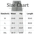 thumbnail image 3 of Women’s High Waist Maxi Skirt with Adjustable Drawstring Waistband and Side Slit Long Straight Hem Casual Style Gray L, 3 of 5