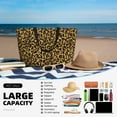 thumbnail image 5 of Balery Gold Glitter Leopard Beach Travel Bag - Water-Resistant, Large Capacity Lightweight Tote with 7 Pockets for Women and Men - Perfect for Beach, Pool, Gym, and Travel, 5 of 7