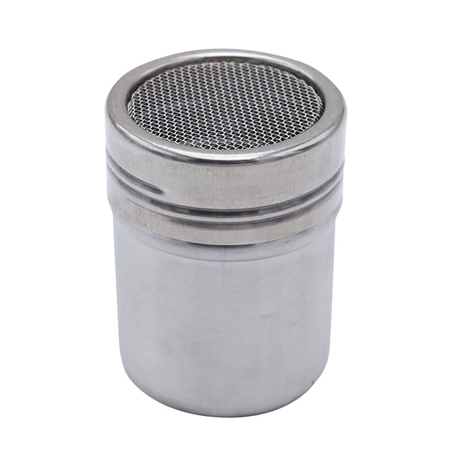 1 Pack Stainless Steel Shaker Duster Container For Powder Powdered Baking Cocoa Corn Starch And More.