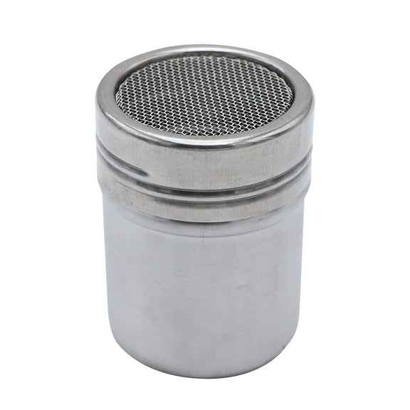 1 Pack Stainless Steel Shaker Duster Container for Powder Powdered Baking Cocoa Corn Starch and More.