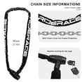 thumbnail image 5 of RIDERACE 37.4 IN Zinc Alloy Bike Chain Lock, Heavy Duty Anti Theft Bicycle Lock with 2 Keys, Steel Chain, Wear-Resistant Cloth Cover, for Bikes, Scooters, Motorcycles & Outdoor Security, 5 of 8