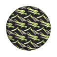 thumbnail image 4 of Spare Tire Cover, Black Asparagus Print Wheel Cover Tire Covers For Trailers Car Truck Camper Universal Tire Covering Fits Diameter14"-17", 4 of 4