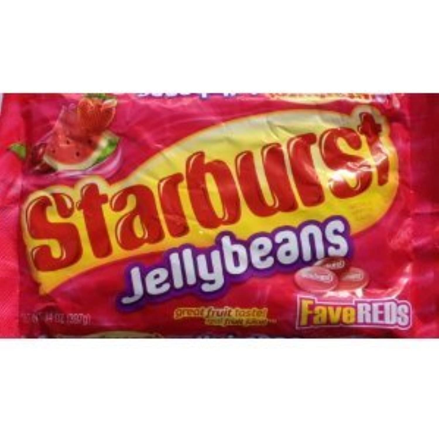 Starburst Fave Reds Jelly Beans, 14Ounce Bag (Pack Of 4)