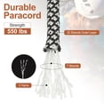 thumbnail image 3 of Uxcell Paracord Parachutes Cord Spool Survival Strong Rope String for Camping and Outdoor Activities White/Black, 3 of 7