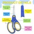 thumbnail image 5 of CCOCC Scissors for Office,Polished Stainless Steel Blades,Comfortable Grip Handles,Safety Round Tip Design,Yellow, 5 of 5