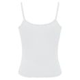 thumbnail image 4 of Women U-back Tank Top Built-in Padded Bra Seamless Stretch Inner Outer Wear White S, 4 of 5