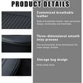thumbnail image 3 of Car Seat Bottom Cover Pad, 24.4"×21.7" Leather Vehicle Seat Protector Mat with Pocket, Auto Front Seat Button Cushion Pad, Universal Interior Decor Car Accessories (Black), 3 of 5