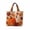 Orange, variant on Twfbrm Halloween Fall Tote Bag for Women, Autumn Waterproof Shoulder Bag with Pumpkin and Maple Leaf Print Design, Autumn Decorative Lightweight Handbag for Shopping, Outdoors, Thanksgiving Decor