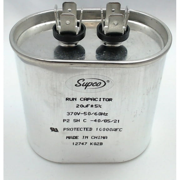 CR20X370, Run Capacitor Oval 20 Mfd. 370 Volt