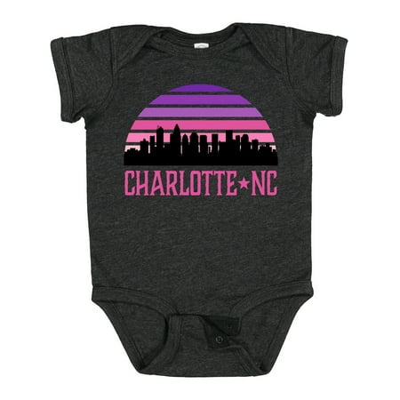 

Inktastic Charlotte North Carolina Gifts Skyline Gift Baby Girl Bodysuit