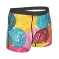 thumbnail image 4 of Uemuo Colorful Wool Balls Pattern Men's Boxer Briefs,Trunk Anti-Chafing,Comfortable, Durable, and Stylish Underwear-X-Large, 4 of 9