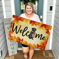 thumbnail image 3 of Yeetfub Front Door Rugs for Entryway Indoor, Outdoor Mats for Home Entrance, Front Porch Decor Funny Letter Cute Print Doormats Durable Front Door Mat Brown 16"x24", 3 of 6