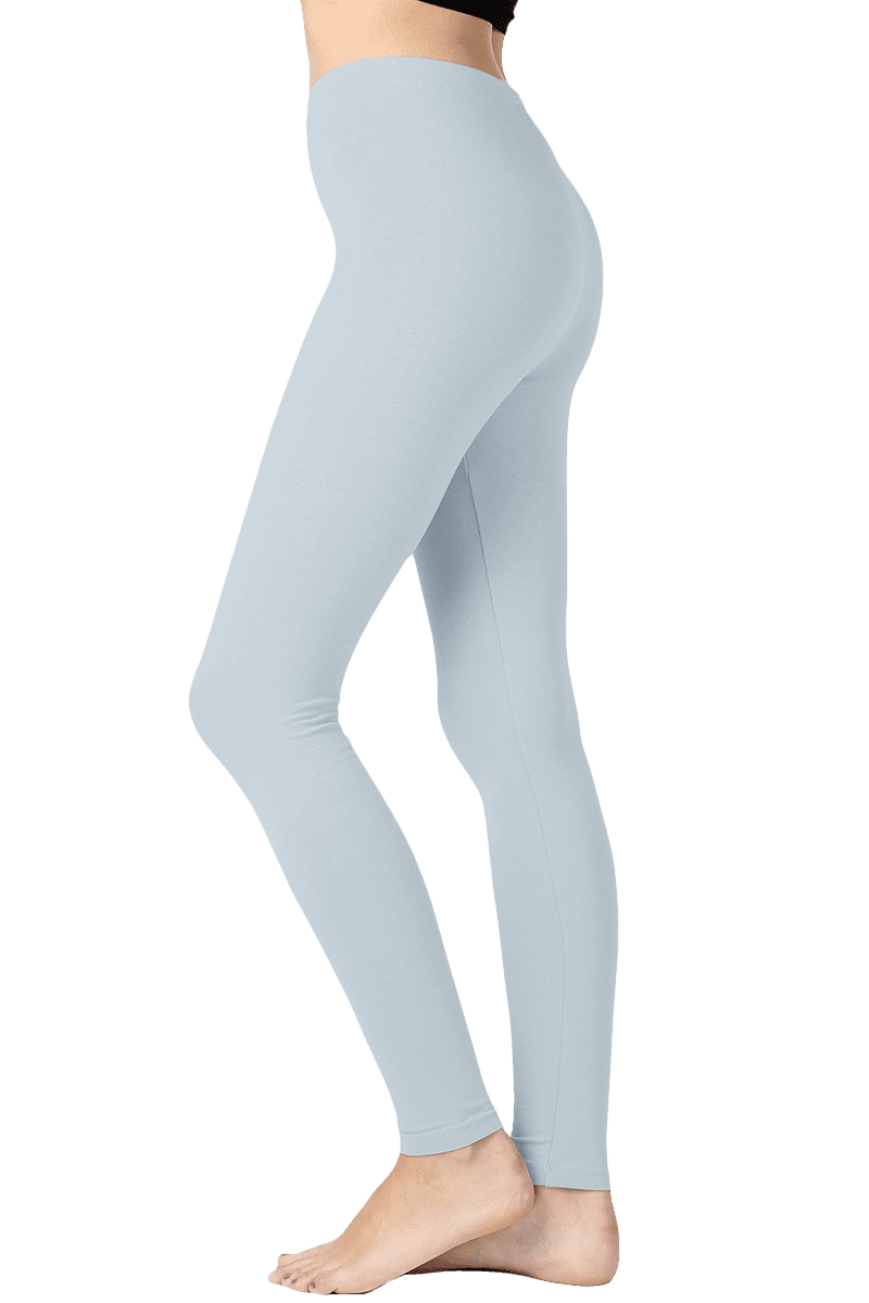 Zenana Women Premium Cotton High Waist Full Ankle Length Leggings