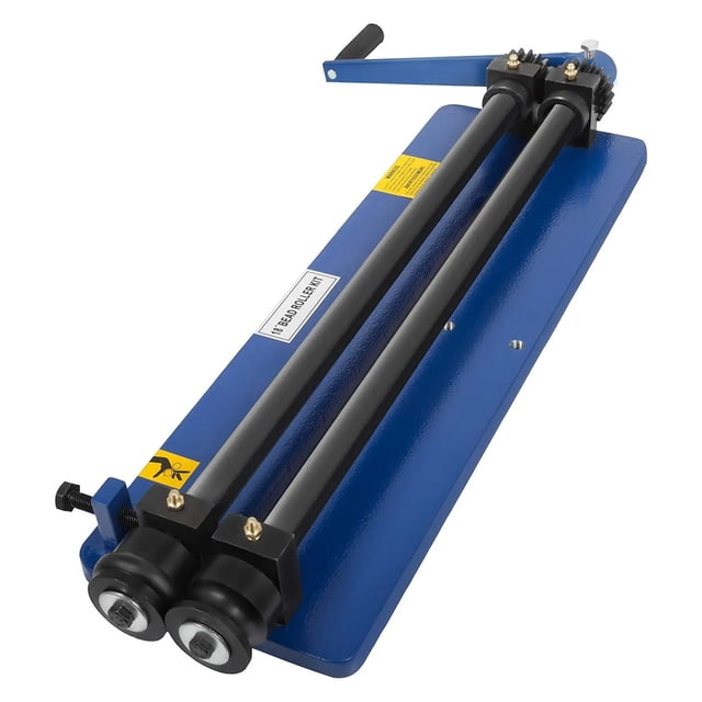 Roller Bending Machine 18 inch Sheet Metal Bead Roller With 6 Sets Dies For Producing Strengthening Ribs Throat Depth 45.72 cm