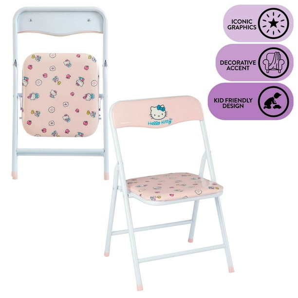 Hello Kitty Kids' 3-Piece Table and Chairs Set, Pink