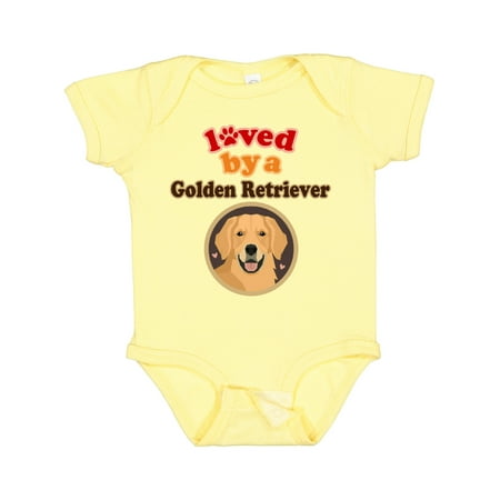 

Inktastic Golden Retriever Dog Lover Boys or Girls Baby Bodysuit