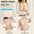 thumbnail image 4 of MLDRA 2 Pairs Sticky Bra Push Up Backless Bra Ultra Thin Adhesive Bra with Nipple Covers, Reusable Strapless Bras for Women, Invisible Silicone Bra, 4 of 6